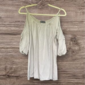 Wet Seal Cream Puff Sleeve Blouse